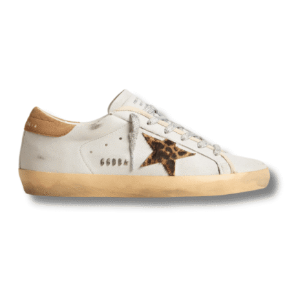 Women's Super-Star in nappa leather with pony skin star and suede heel tab