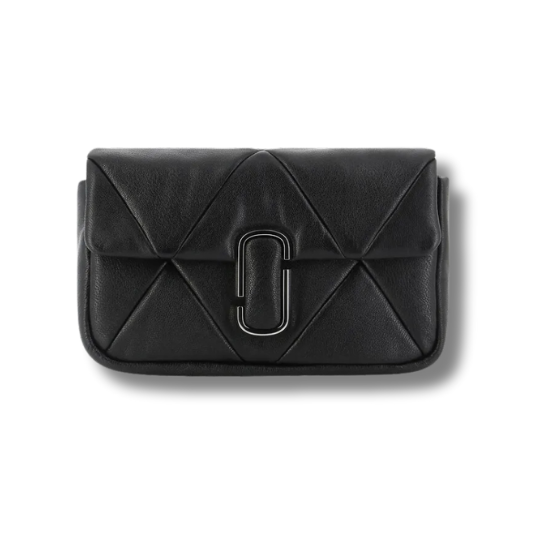 The Puffy Diamond Quilted J Marc grained leather shoulder bag