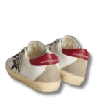 Women's Super-Star in nappa with glitter star and red nappa heel tab