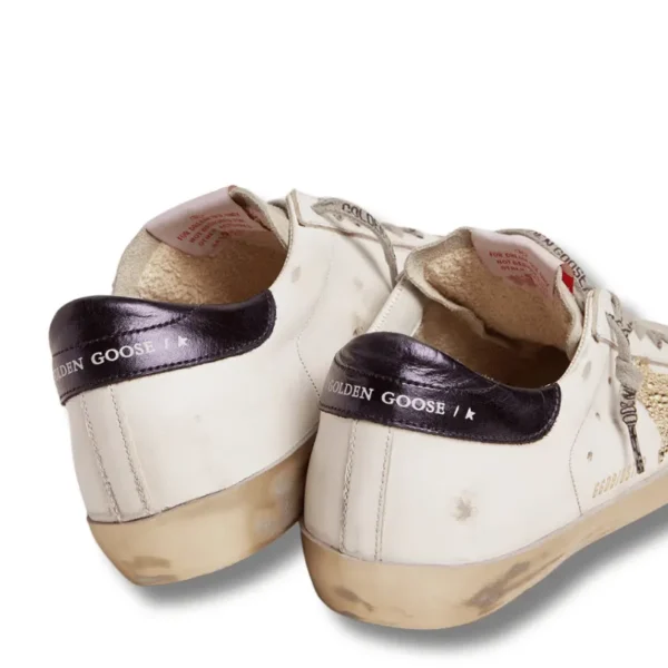 Women’s Super-Star with blue heel tab and Swarovski crystal star