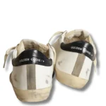 Women's Super-Star with gray suede star and pink leather heel tab